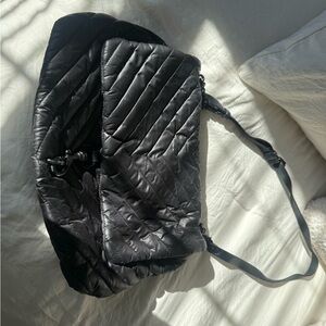 all black rebecca minkoff crossbody bag.